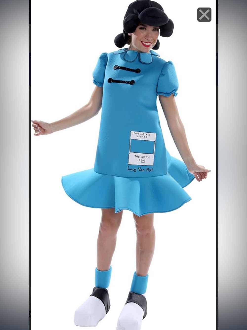 Official Peanuts Brand Lucy Van Pelt - Women’s Size 14-16 Halloween Costume